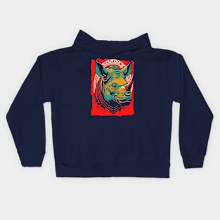 Tribal Rhino Kids Hoodie